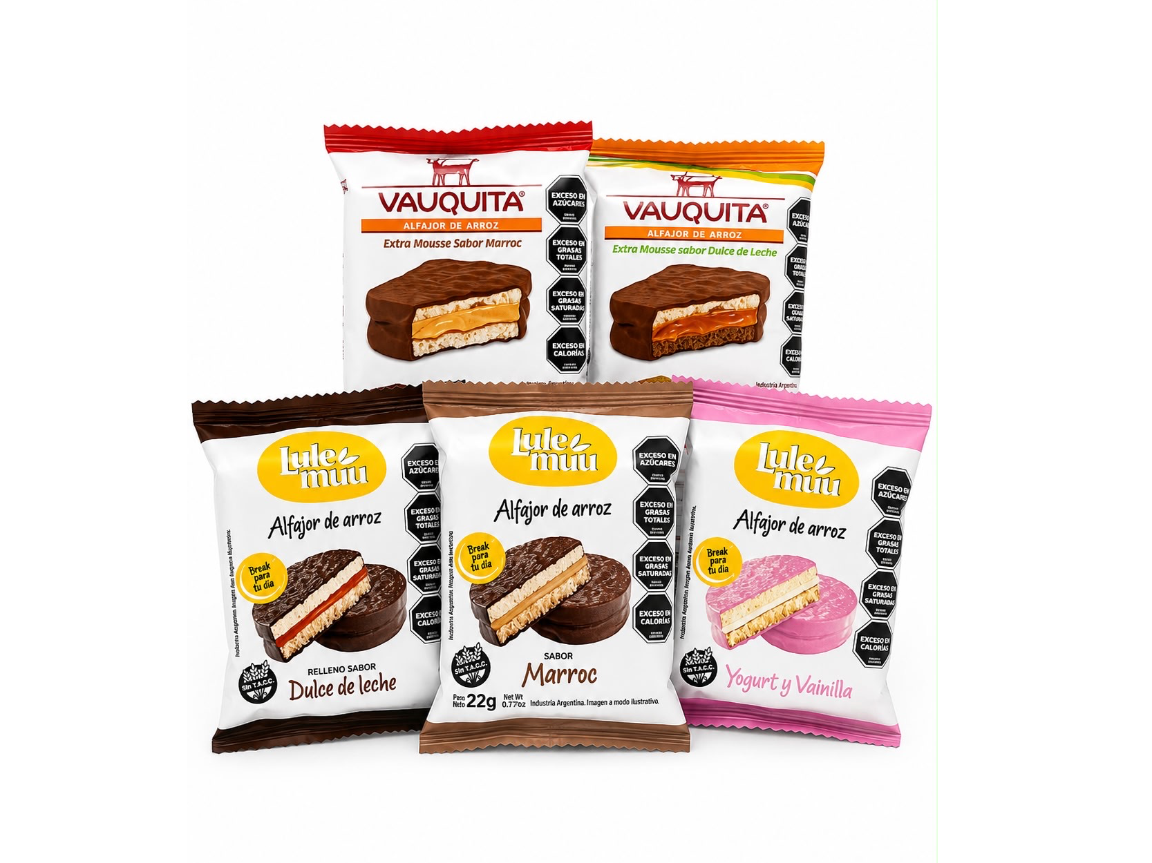 Vauquita alfajor de arroz sin Tacc 28 grs