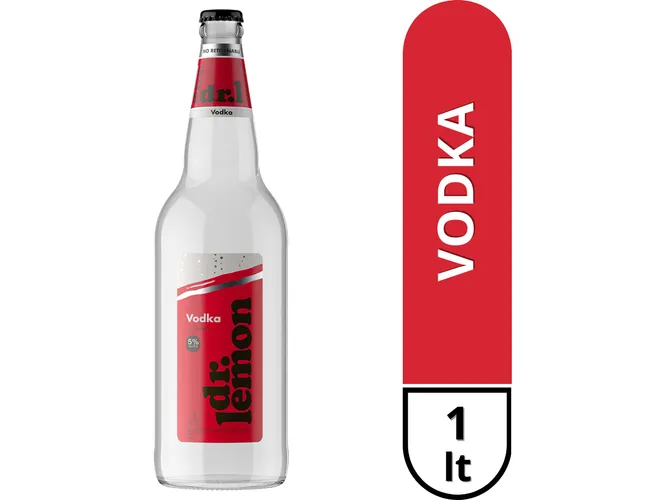 Botella Dr Lemon Vodka 1L