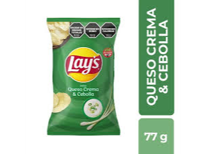 Lays Queso Crema Y Cebolla 77grs
