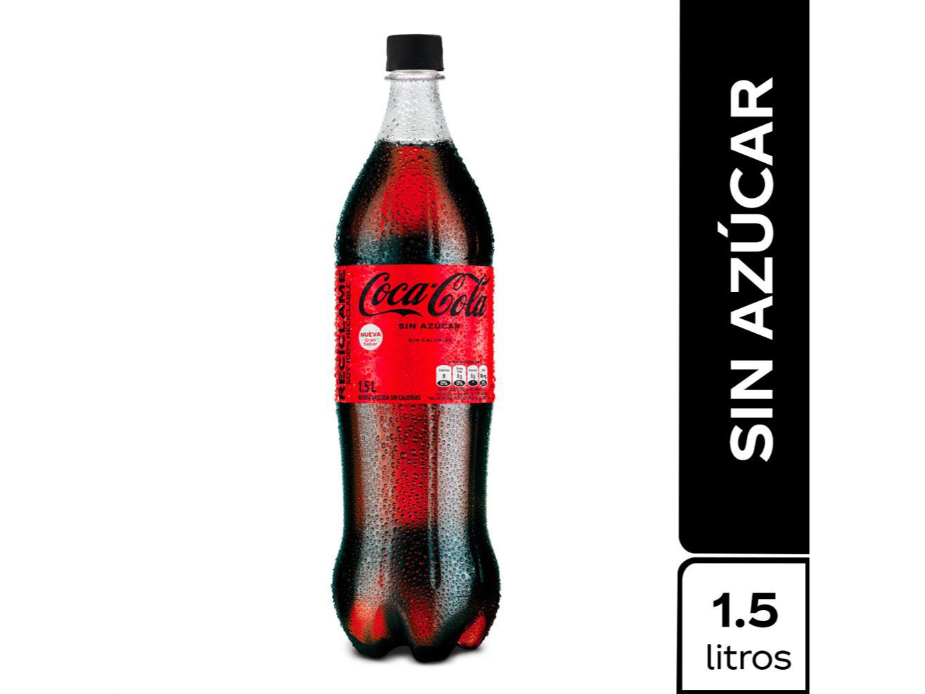 Botella Coca Zero 1500L