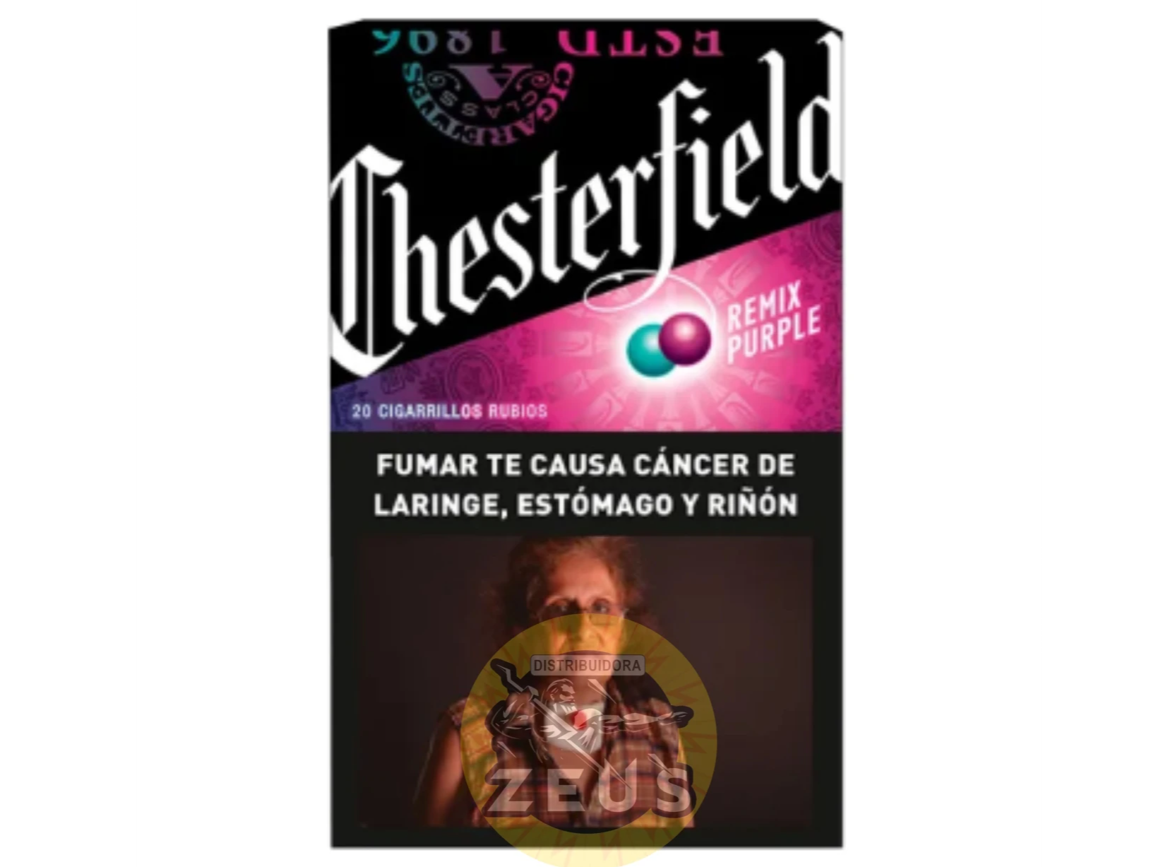 Chester Mentolado Uva Box