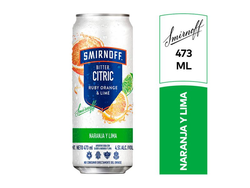 Lata Smirnoff Ruby Orange y Lime