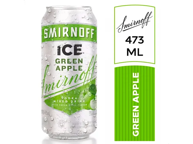 Lata Smirnoff Green Apple 473ml