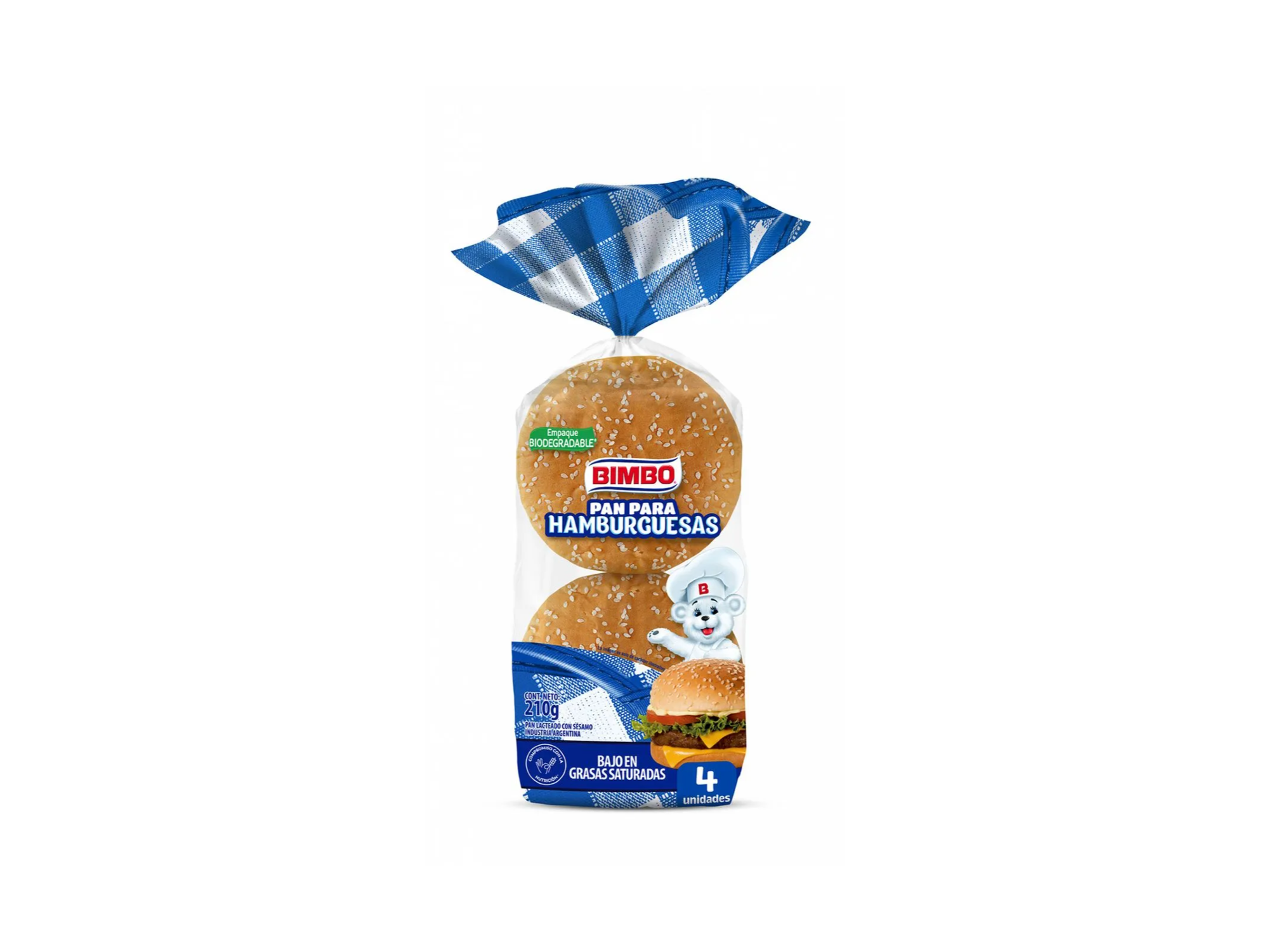 Pan Hamb con sesamo  210g BOLSA BIM