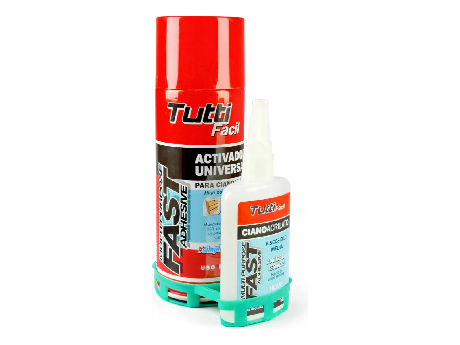 Pega Todo Ciano 100g + Activador 400cc Tutti Facil