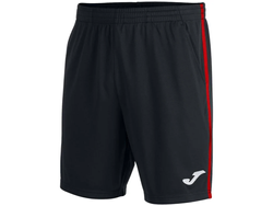 Short Joma Open III Negro Franjas Rojas