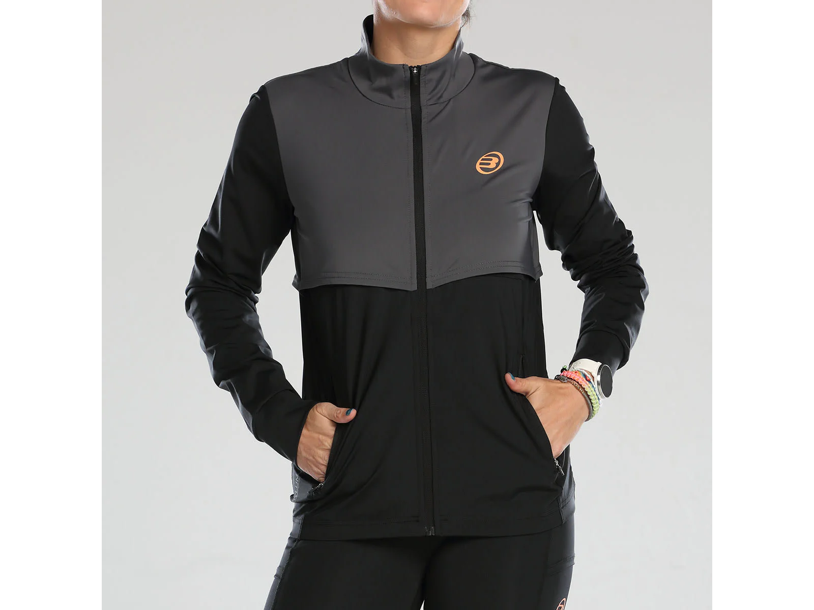 Sudadera Bullpadel Actea Negro