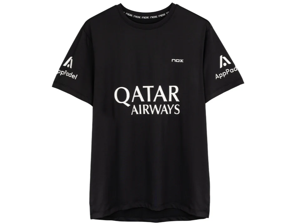 Polera Nox Sponsor AT10 Negra de Agustín Tapia 2025