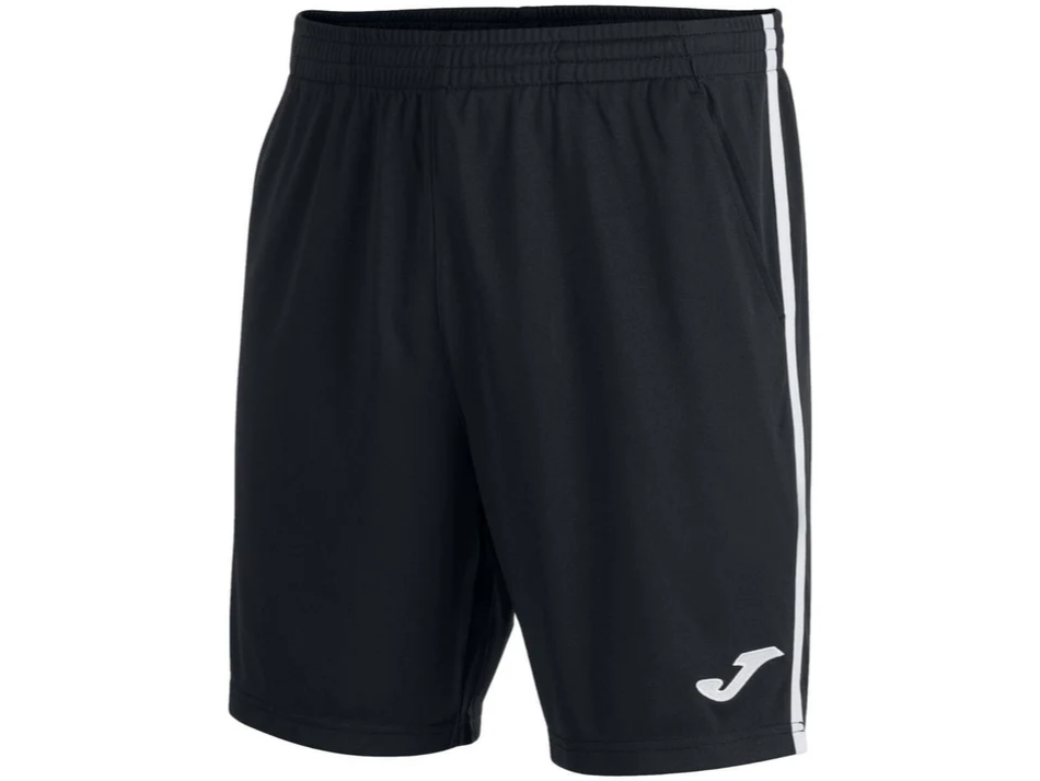 Short Joma Open III Negro Franjas Blancas