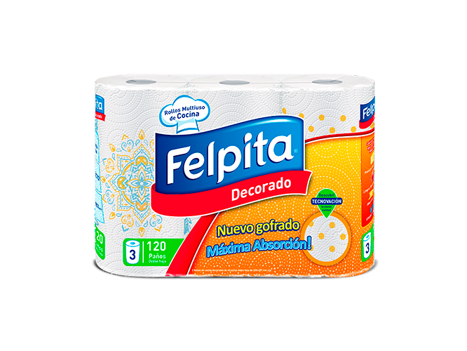 ROLLO DE COCINA FELPINA DECORADO X3