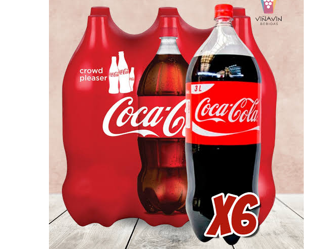 COCA COLA 3 LTS FARDO X 6