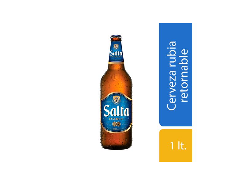 CERVEZA SALTA 1LTS RETORNABLE
