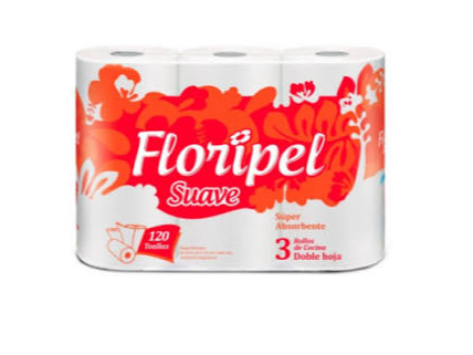 ROLLO DE COCINA FLORIPEL X3