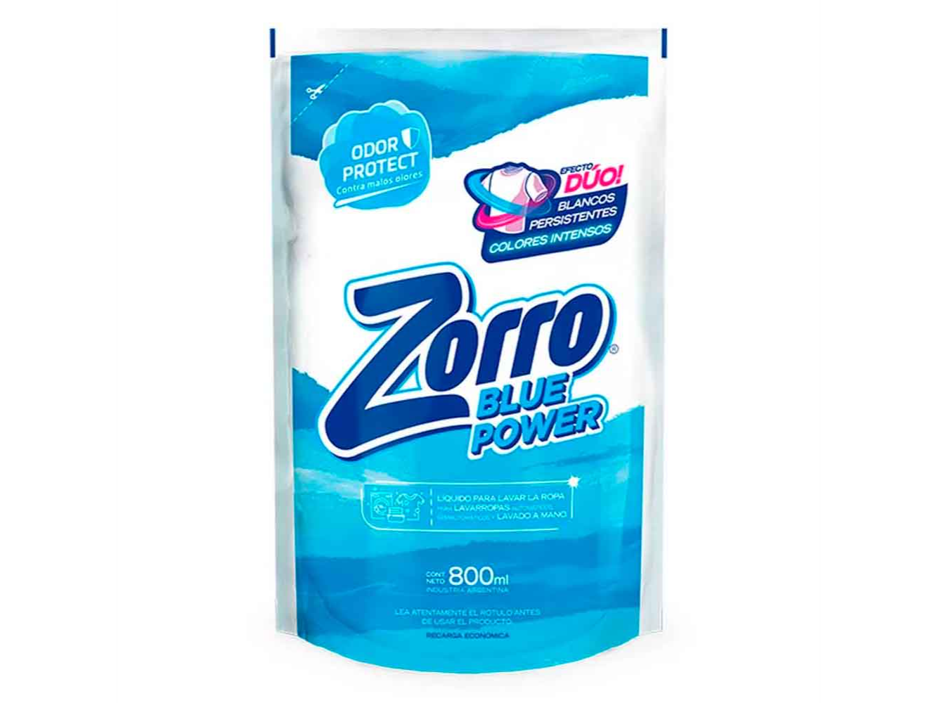 JABÓN LÍQUIDO ZORRO BLUE POWER 800ML
