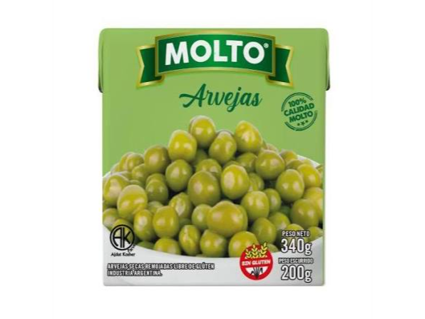 ARVEJAS MOLTO X 340G