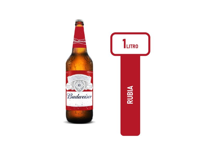 CERVEZA BUDWEISER 1LT RETORNABLE