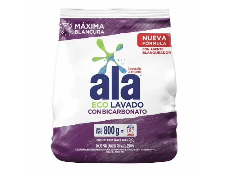 JABON EL POLVO ALA CON CARBONATO X 800G