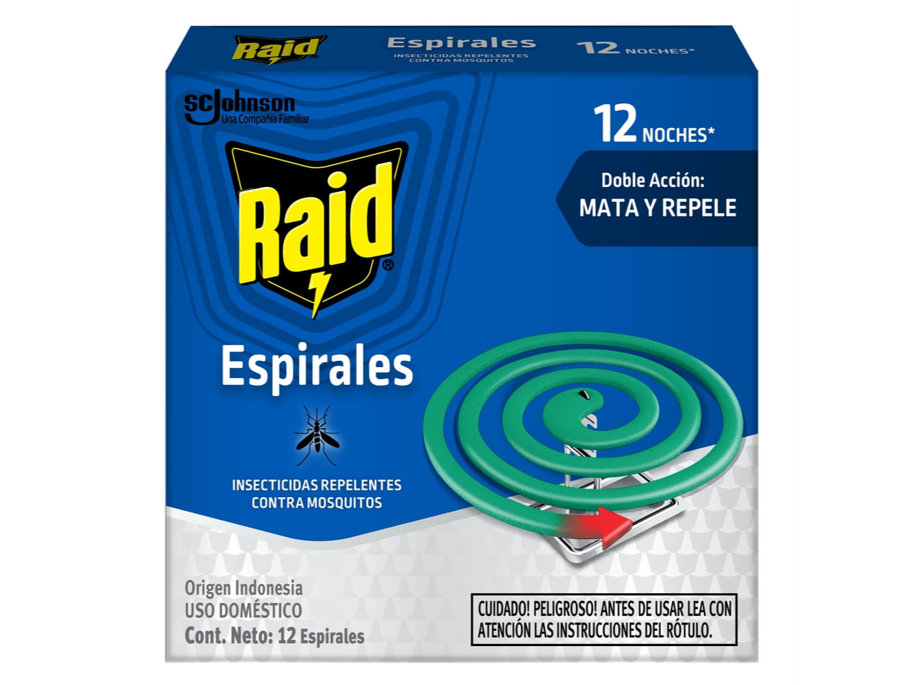 ESPIRAL RAID CAJA X 12 SOBRES x 4u