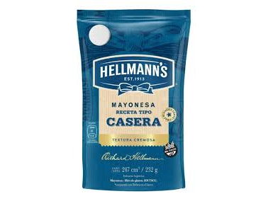 mayonesa x 250 gr casera HELLMANNS