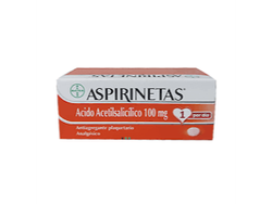 ASPIRINETAS 100 mg x 14