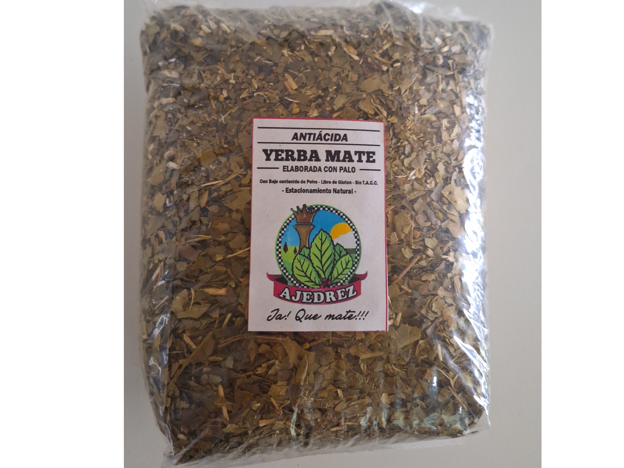 yerba antiacida x 500 AJEDREZ (bolsita)