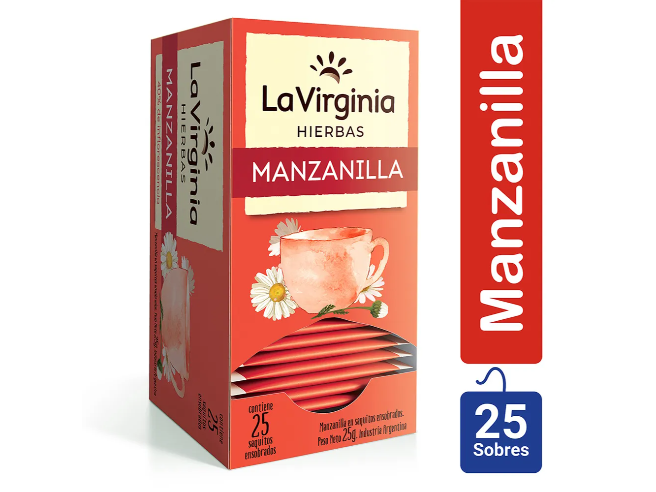 te de manzanilla x 25u  LA VIRGINIA