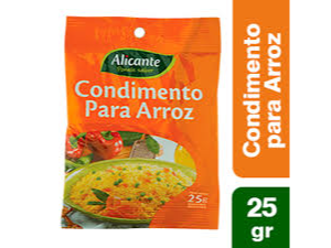 condimento arroz x 25g ALICANTE