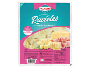 Ravioles jamon y muzza x 500g PALADINI