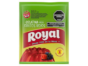 gelatina frutos rojos 200 gr ROYAL