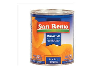 durazno mitades x 820 SAN REMO