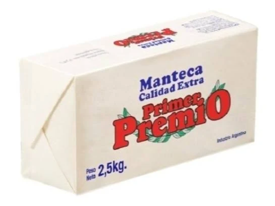 manteca pilon 1 x 2.5 k PRIMER PREMIO