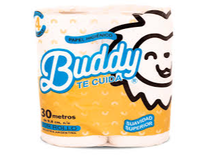 papel higienico 4x80 BUDY