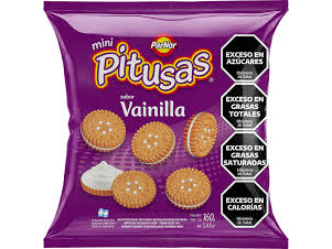 masitas rellenas vainilla x 160g PITUSAS