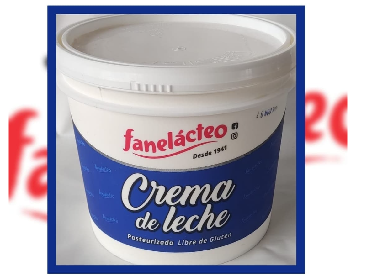 crema de leche x 5L FANELACTEO