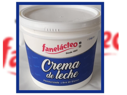 crema de leche x 5L FANELACTEO