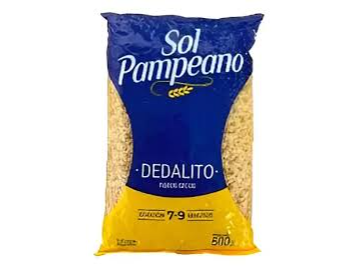 fideos dedalito x 500g SOL PAMPEANO
