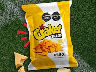 nachos queso x 80 g  CRAKET