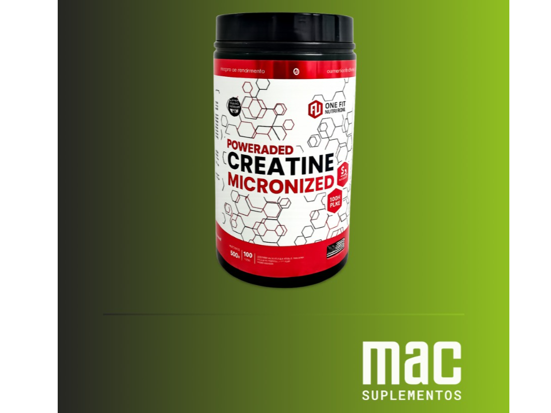 CREATINA MONOHIDRATADA MICRONIZADA 500 GRAMOS ONE FIT NUTRITION