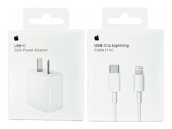 Combo cargador 20 w (fuente patas oblicuas y cable lightning)