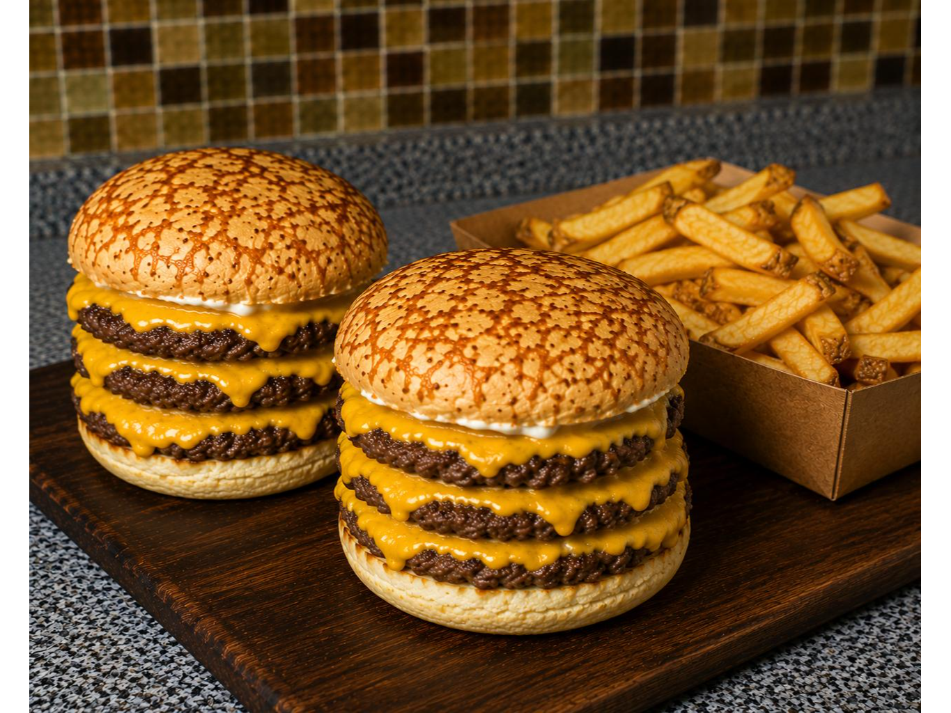 2 BURGER TRIPLE