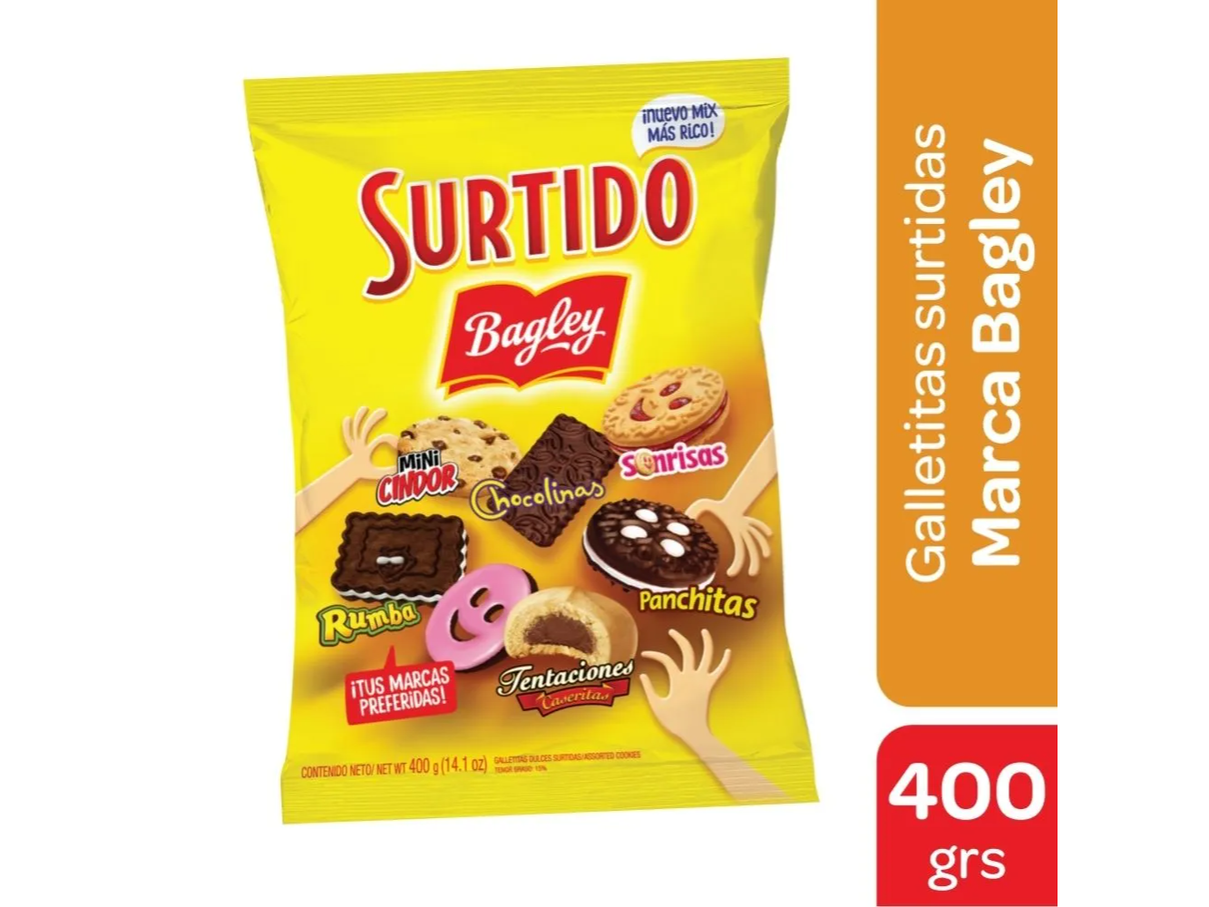 Galletas Surtido Bagley x 400g.