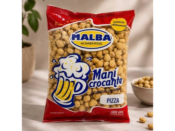 MANI SABORIZADO MALBA PIZZA X 1 KG