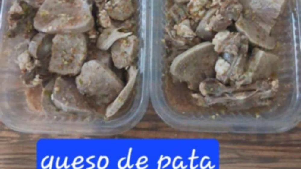 lengua a la vinagreta y queso de pata