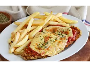 milanesa a la napolitana de Roti el gabu