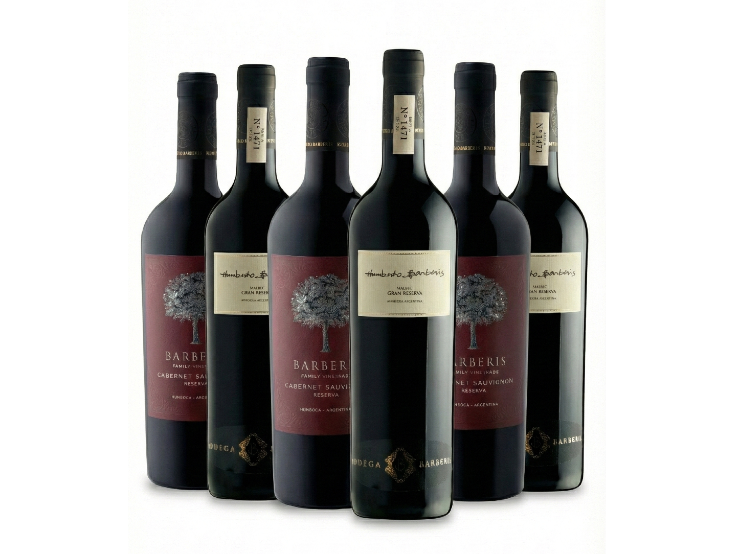 MIX PREMIUM caja x6 (3 Humberto Gran Reserva + 3 Reserva Cabernet Sauvignon)