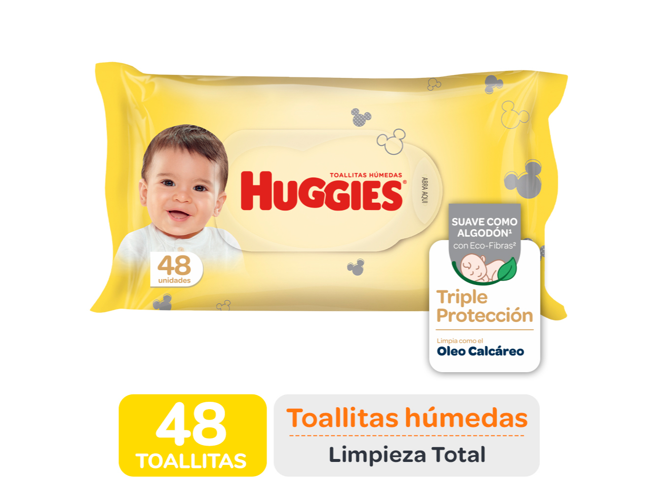 Toallita húmeda Huggies Triple Protección x48