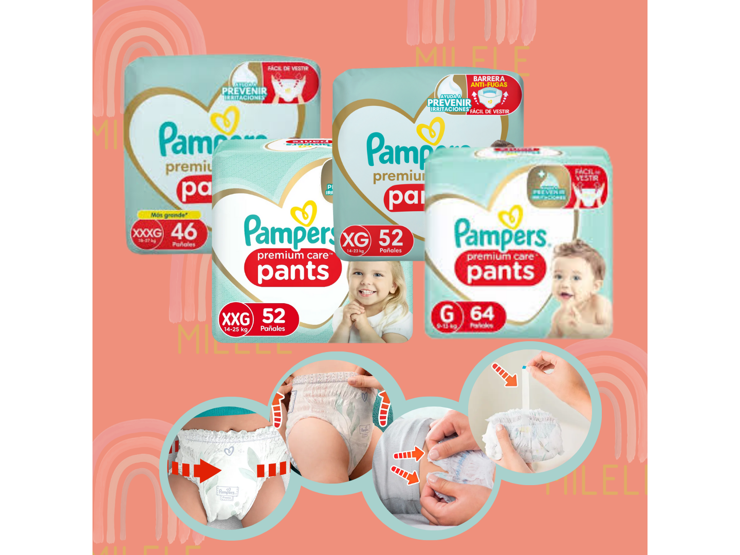 Pampers Pants Premium care mes de uso