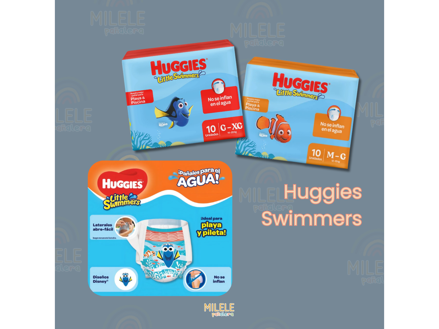HUGGIES SWIMMERS (Bombachitas p/Pileta)