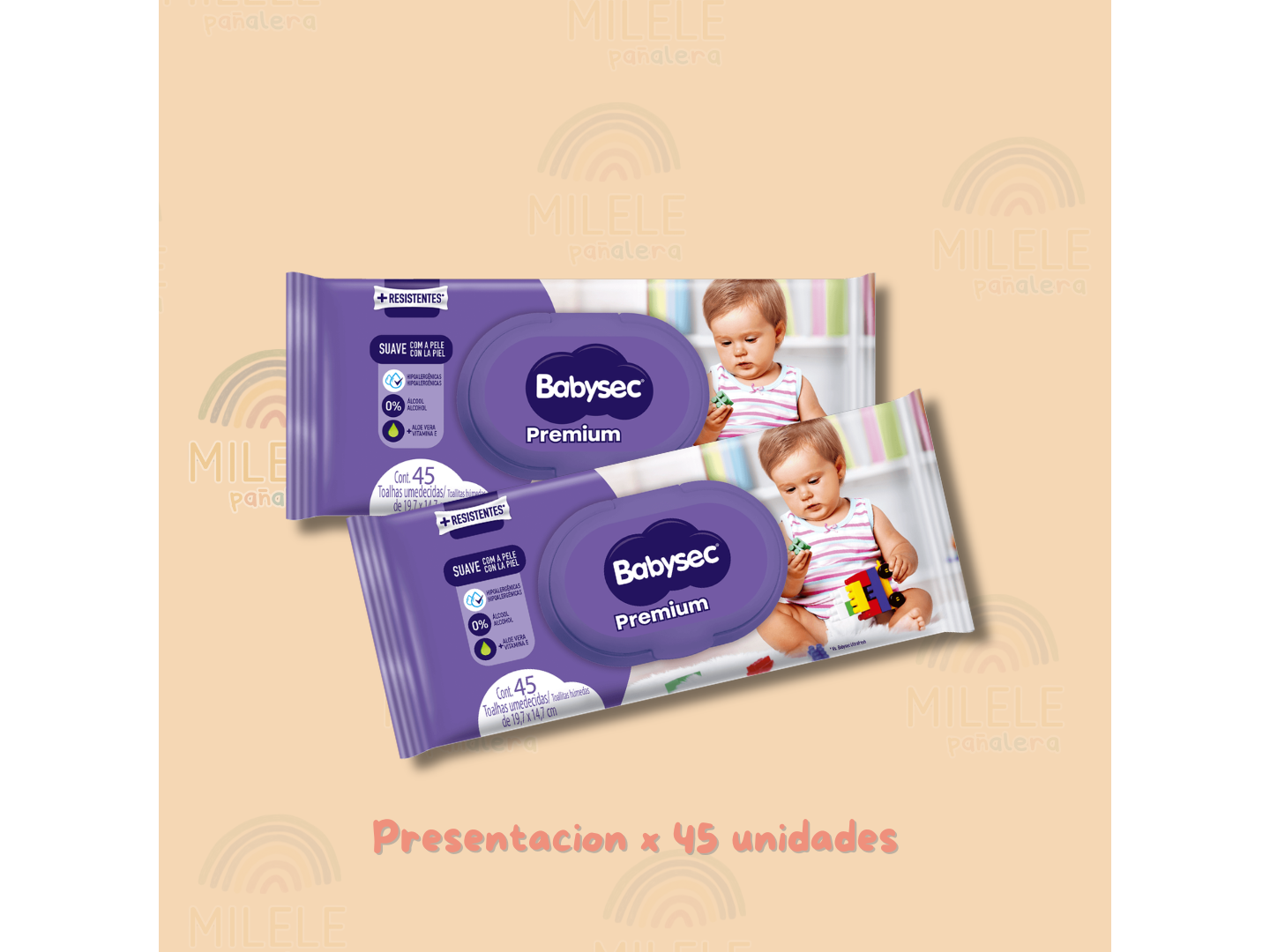 Toallas húmedas Babysec Premium 45 un