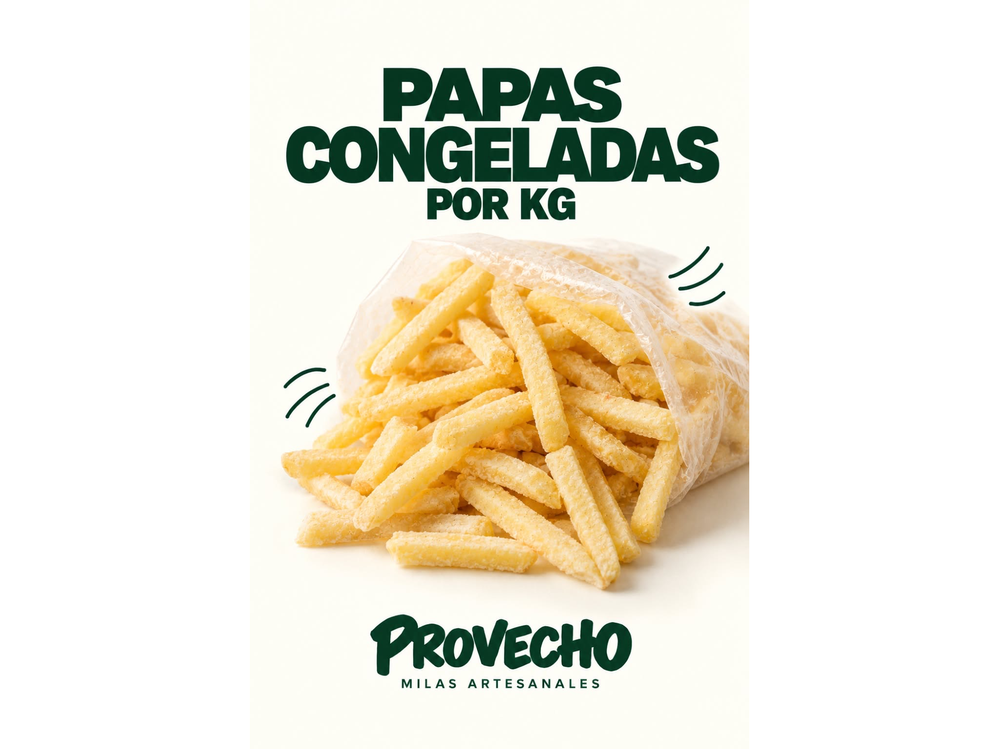 Papas Bastón x gr